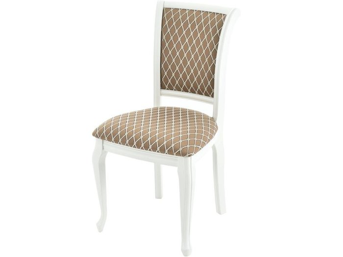 Стул Кабриоль бело-коричневого цвета - купить Обеденные стулья по цене 8042.0