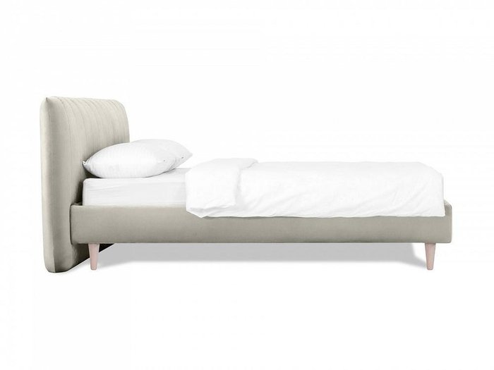 Кровать Queen Anastasia L 160х200 светло-серого цвета - лучшие Кровати для спальни в INMYROOM