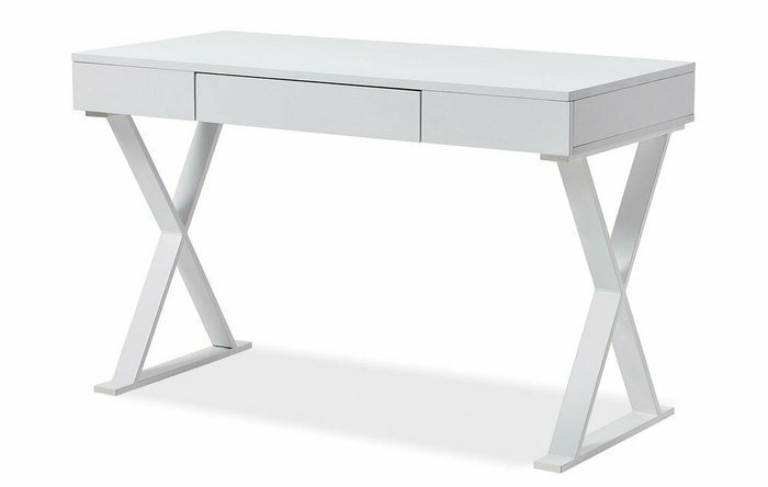Стол письменный Axiom белого цвета - купить Письменные столы по цене 21615.0