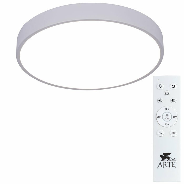 Потолочный светодиодный светильник Arena белого цвета - купить Потолочные светильники по цене 7990.0
