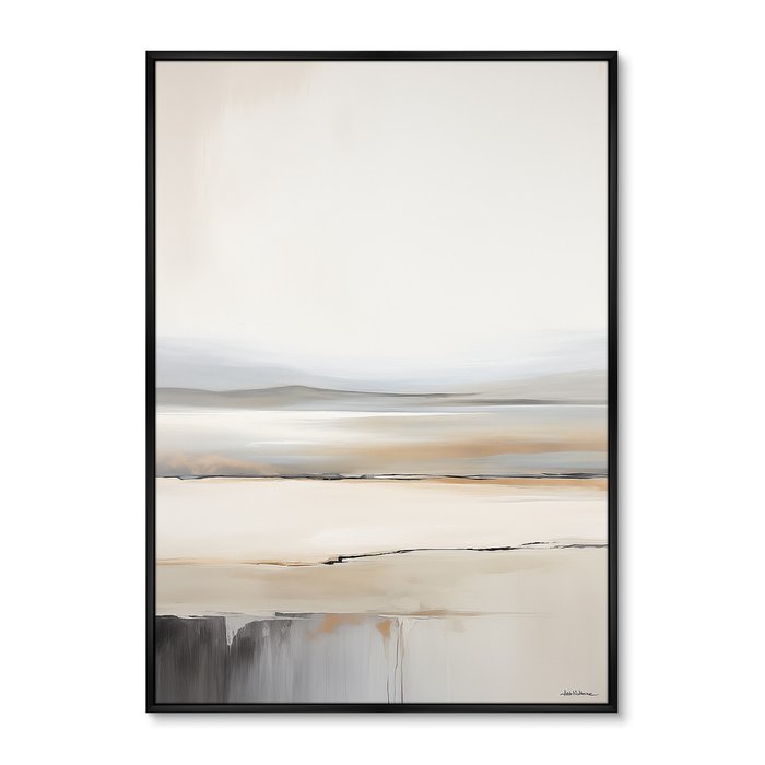 Репродукция картины на холсте Landscape collection, Salt lake, No 2, 2024г.