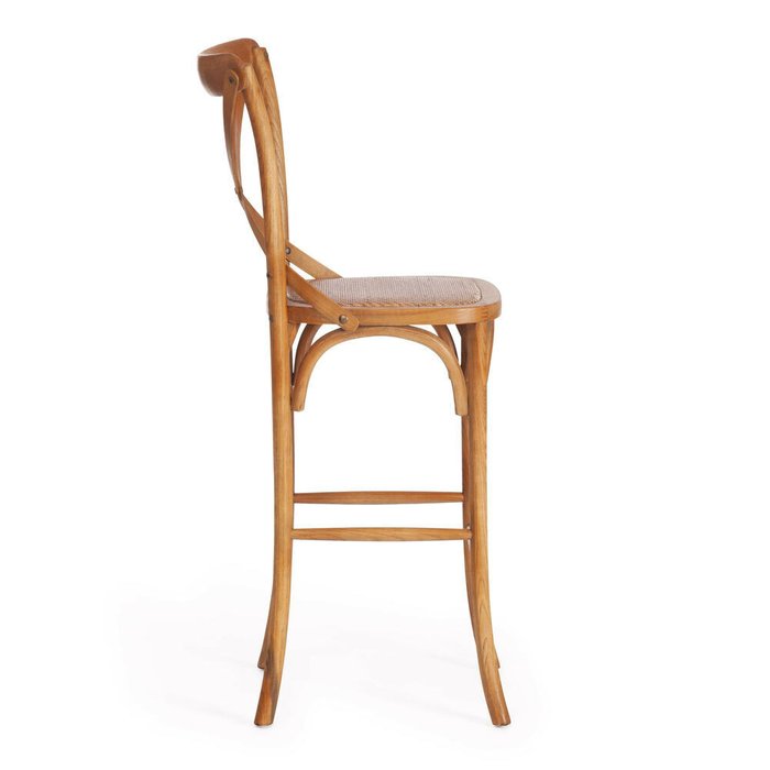 Барный стул Cross Bar бежевого цвета - купить Барные стулья по цене 15600.0