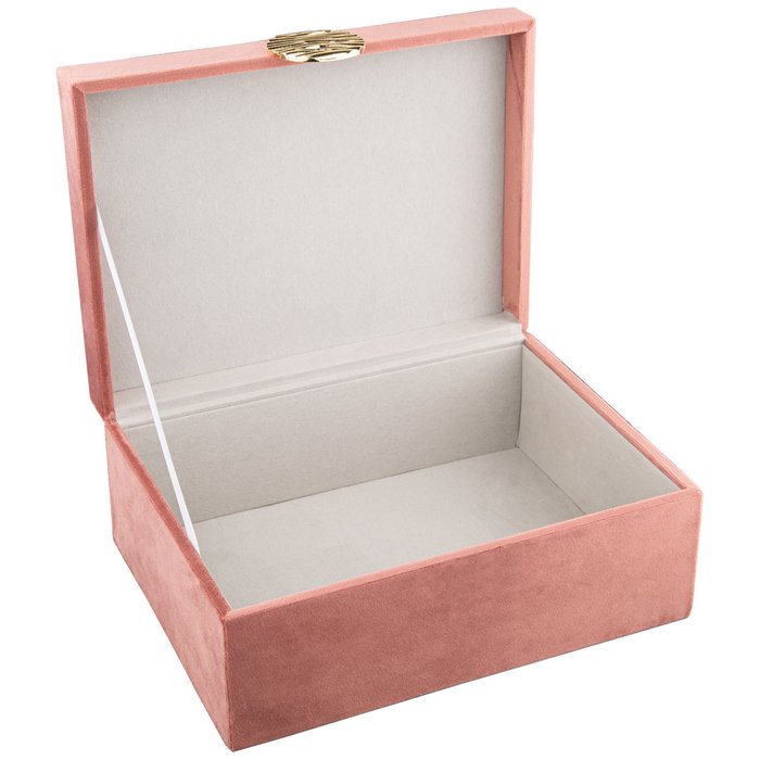Шкатулка Велюр пудрово-розового цвета - купить Шкатулки по цене 2391.0
