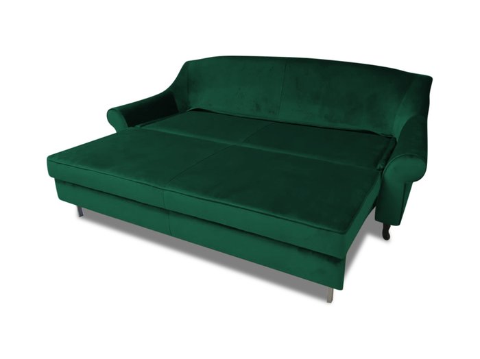 Диван-кровать Пекин зеленого цвета - купить Прямые диваны по цене 89100.0