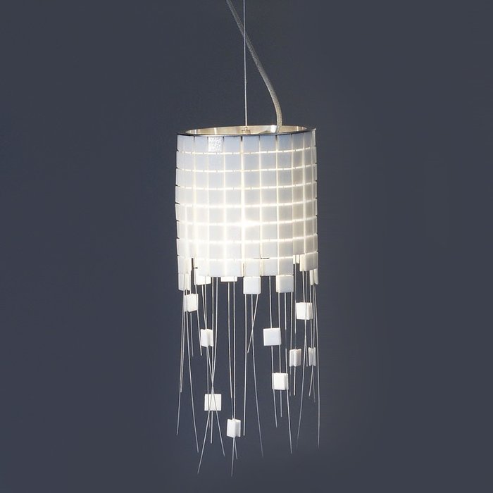 Подвесной светильник Arturo Alvarez GILDA из керамической мозаики белого цвета - купить Подвесные светильники по цене 118450.0