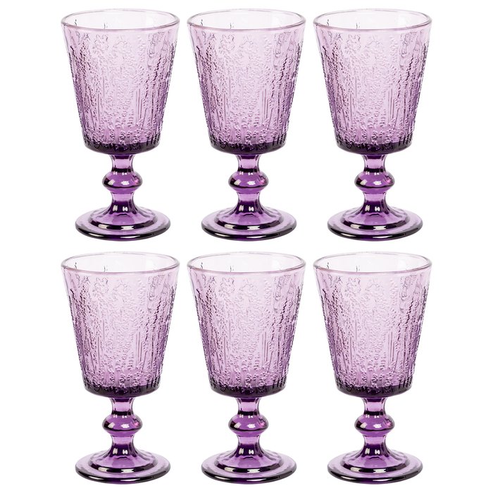 Набор из шести бокалов Лавендер цвета аметист - лучшие Бокалы и стаканы в INMYROOM