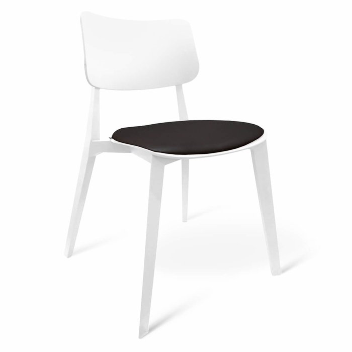 Обеденная группа из стола и четырех стульев белого цвета - купить Обеденные группы по цене 34575.0