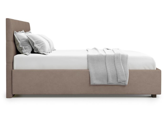 Кровать Garda 140х200 светло-коричневого цвета с подъемным механизмом  - лучшие Кровати для спальни в INMYROOM