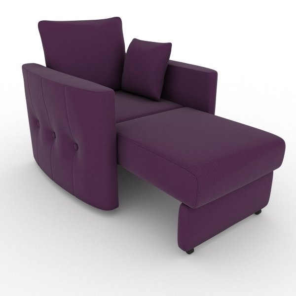 Кресло-кровать Luna фиолетового цвета - купить Интерьерные кресла по цене 9700.0