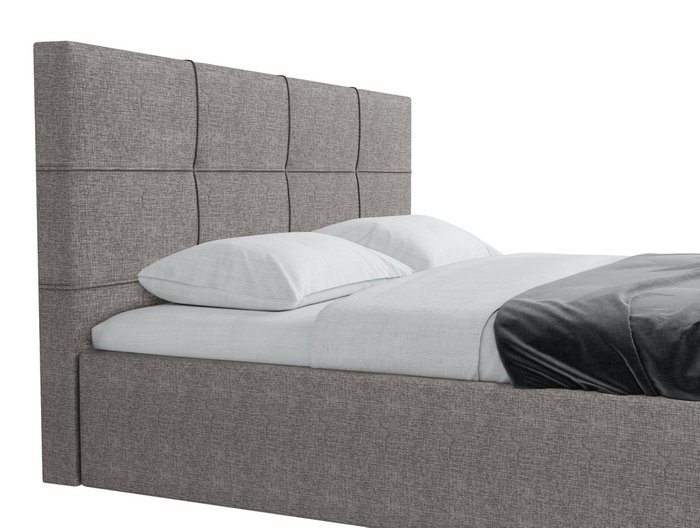 Кровать Belart 140х200 серого цвета с подъемным механизмом - лучшие Кровати для спальни в INMYROOM