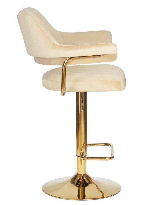Барный стул Charly Gold бежевого цвета - лучшие Барные стулья в INMYROOM