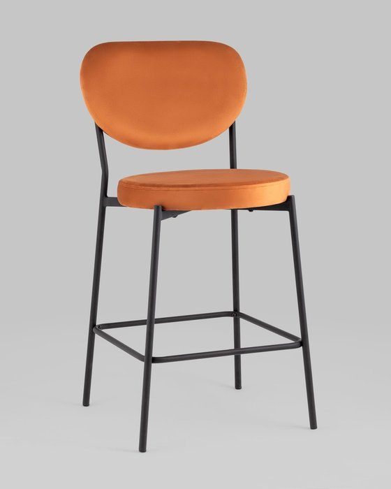 Стул полубарный Барбара терракотового цвета - купить Барные стулья по цене 8990.0