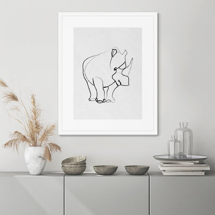 Репродукция картины в раме Rhino - лучшие Картины в INMYROOM