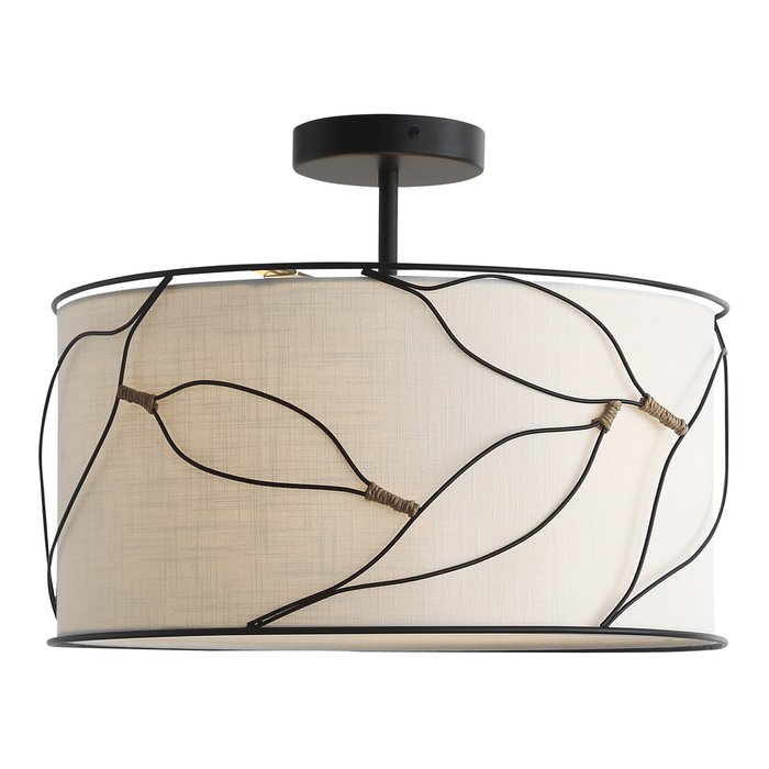 Светильник подвесной ST-Luce Черный/Бежевый E27 3*60W ROOT - лучшие Потолочные люстры в INMYROOM