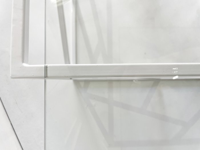 Стеллаж "Martin" белый с прозрачным стеклом (2200х1100х300) - купить Стеллажи по цене 52700.0