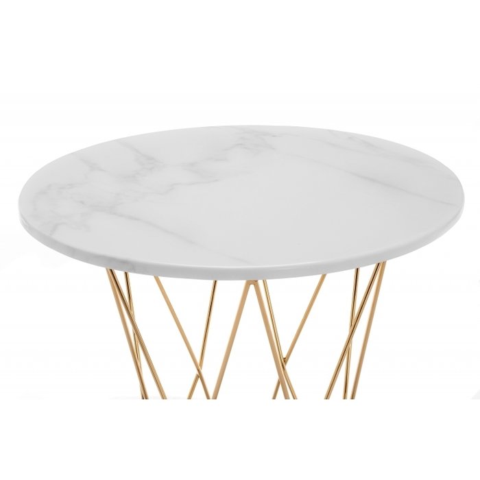 Кофейный столик Melan с белой столешницей  - лучшие Кофейные столики в INMYROOM