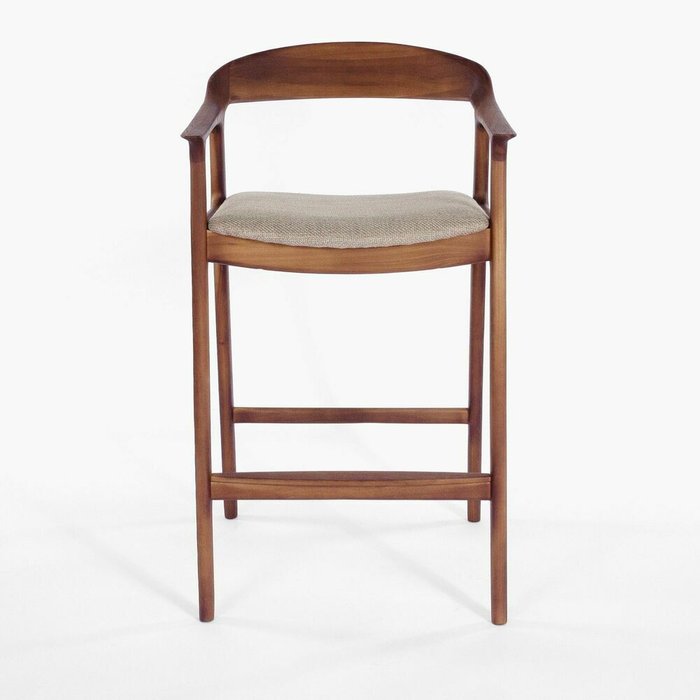 Полубарный стул Бароло серо-коричневого цвета - купить Барные стулья по цене 35990.0