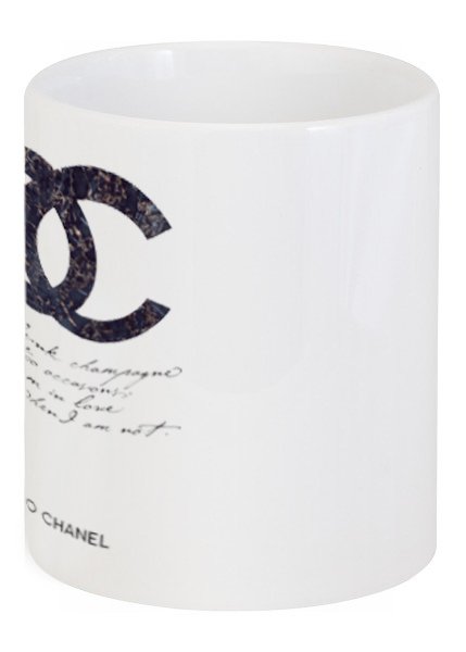 Кружка керамическая Drink champagne. Coco Chanel с рисунком - купить Чашки по цене 848.0