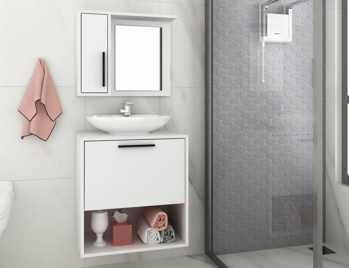 Гарнитур для ванной Bath белого цвета - лучшие Ванные гарнитуры в INMYROOM