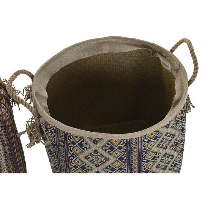 Корзина DKD Home Decor 40 x 40 x 48 cm джут Морская трава Boho (2 штук) - лучшие Плетеные корзины в INMYROOM