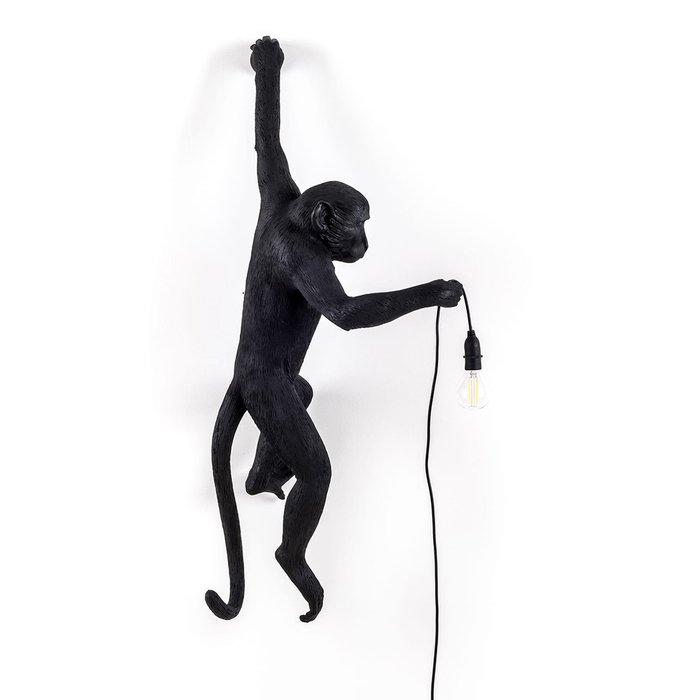 Настенный светильник SelettI The Monkey Lamp Black Hanging Version