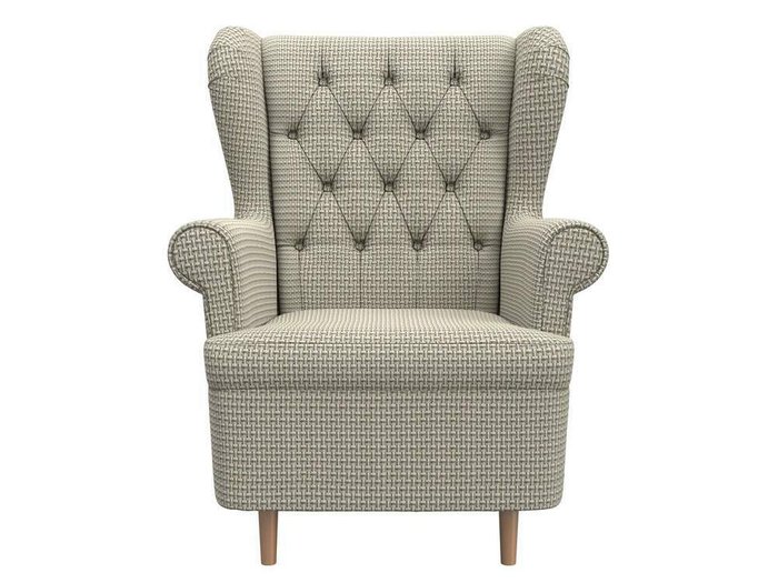 Кресло Торин Люкс серо-бежевого цвета - купить Интерьерные кресла по цене 25999.0