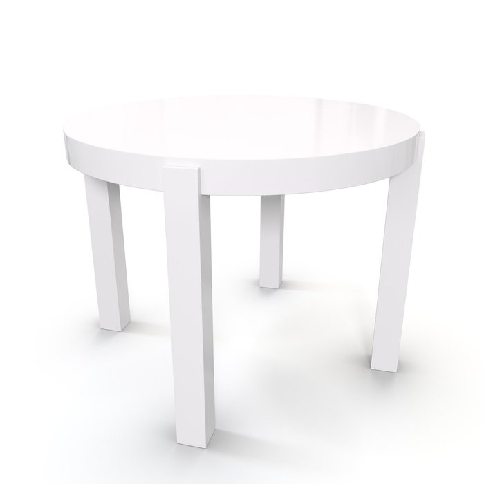 Раздвижной обеденный стол Cerro цвета белый глянец - купить Обеденные столы по цене 44888.0