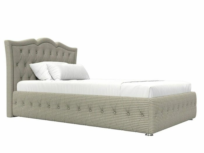 Кровать Герда 140х200 серо-бежевого цвета с подъемным механизмом  - лучшие Кровати для спальни в INMYROOM