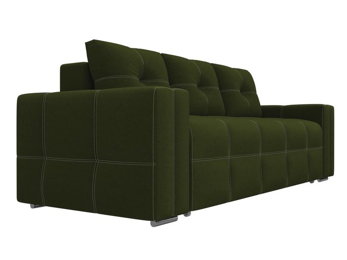 Прямой диван-кровать Леос зеленого цвета - лучшие Прямые диваны в INMYROOM