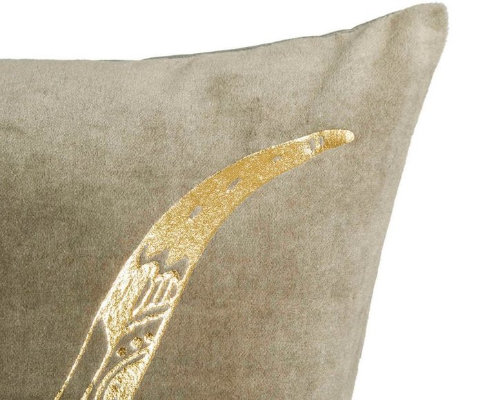 Декоративная подушка с золотым рисунком  - лучшие Декоративные подушки в INMYROOM