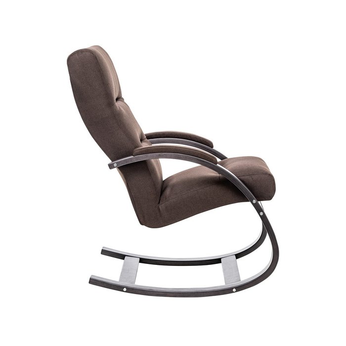 Кресло-качалка Милано серо-коричневого цвета - лучшие Интерьерные кресла в INMYROOM