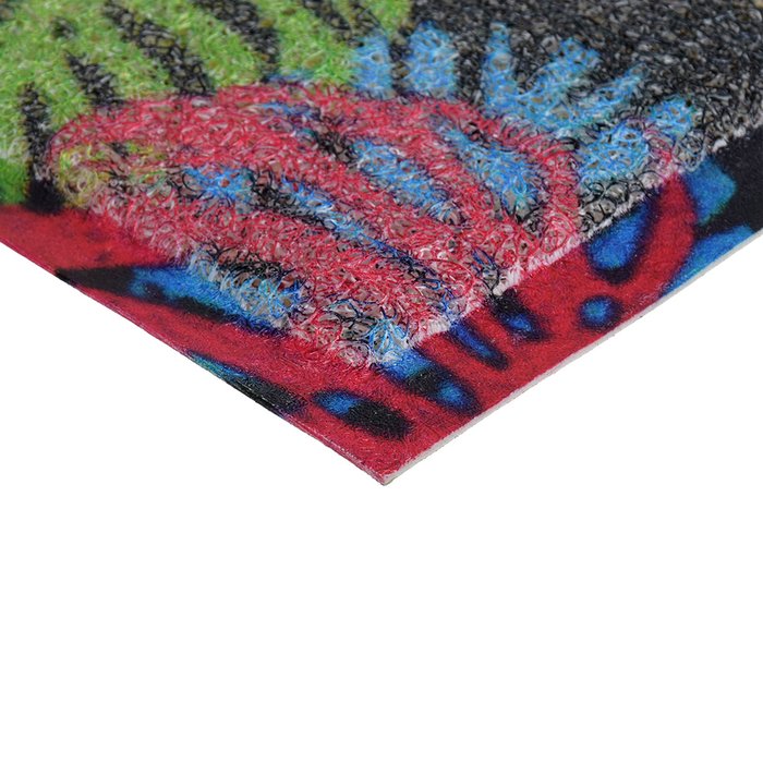 Коврик придверный пористый Папоротник 40х60 разноцветный - лучшие Придверные коврики в INMYROOM