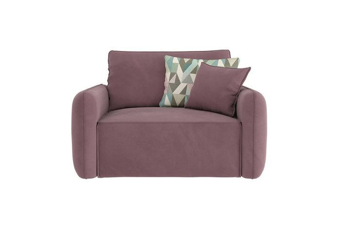 Диван-кровать Портленд серо-розового цвета - купить Прямые диваны по цене 32990.0