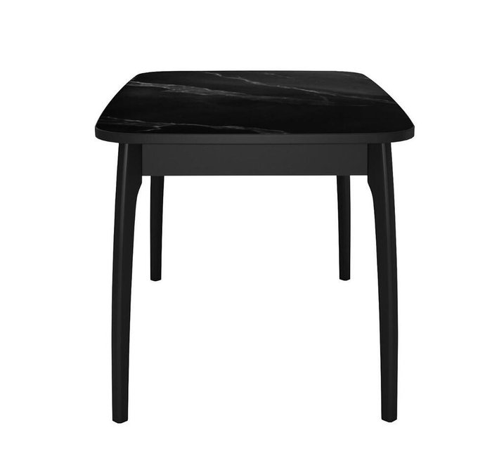 Раздвижной обеденный стол DikLine MK40 черного цвета - лучшие Обеденные столы в INMYROOM Раздвижной обеденный стол DikLine MK40 черного цвета - лучшие Обеденные столы в INMYROOM