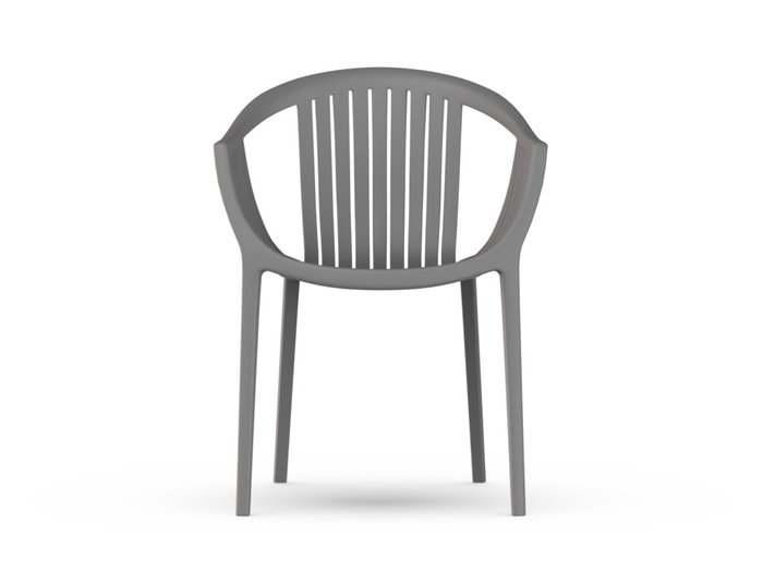 Стул с подлокотниками Epos серого цвета - лучшие Обеденные стулья в INMYROOM