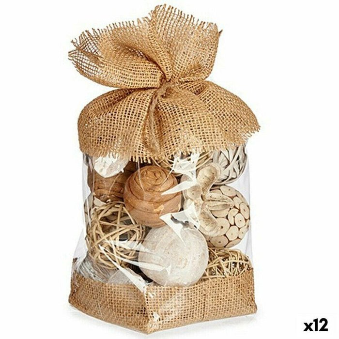 Искусственные растения Декоративный шар Белый Коричневый 13 x 29 x 13 cm (12 штук) Искусственные растения Декоративный шар Белый Коричневый 13 x 29 x 13 cm (12 штук)