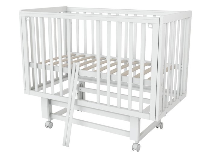 Кроватка для новорожденного Papi 60х120 белого цвета - купить Колыбели по цене 20490 Кроватка для новорожденного Papi 60х120 белого цвета - купить Колыбели по цене 20490