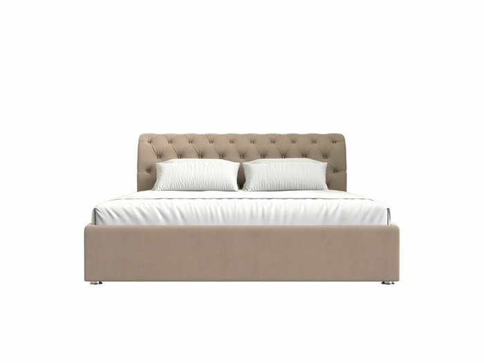Кровать Сицилия 160х200 бежевого цвета с подъемным механизмом - купить Кровати для спальни по цене 88999.0