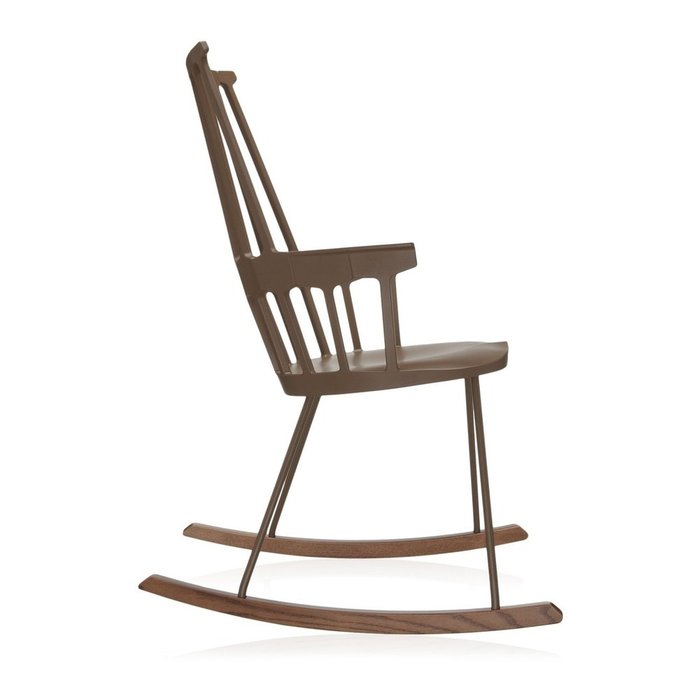 Кресло-качалка Comback коричневого цвета - лучшие Интерьерные кресла в INMYROOM