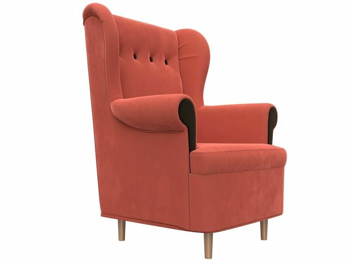 Кресло Торин кораллового цвета - лучшие Интерьерные кресла в INMYROOM