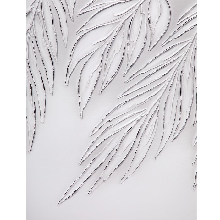 Тумба Тропик белого цвета на серебряных ножках - лучшие Прикроватные тумбы в INMYROOM