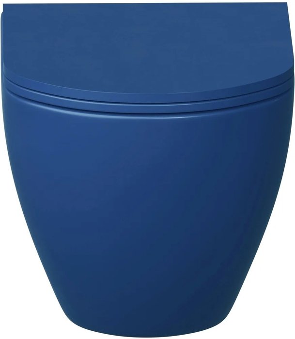Унитаз подвесной Grossman синего цвета с микролифтом - лучшие Чаши унитазов в INMYROOM