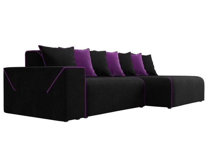 Угловой диван-кровать Кёльн черного цвета правый угол - лучшие Угловые диваны в INMYROOM