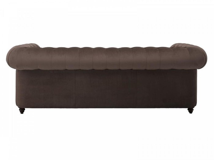 Диван Chester Classic коричневого цвета с черными ножками - лучшие Прямые диваны в INMYROOM