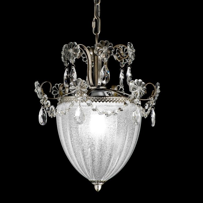 Подвесной светильник MM Lampadari RUGIADA с плафоном из муранского стекла - купить Подвесные люстры по цене 64940.0