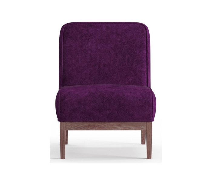 Кресло из вельвета Арагорн фиолетового цвета - купить Интерьерные кресла по цене 16490.0