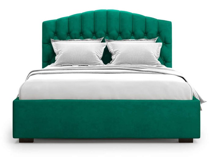 Кровать Lugano без подъемного механизма 140х200 зеленого цвета
