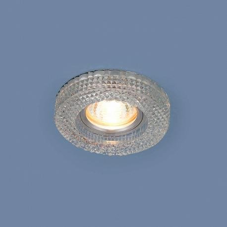 Точечный светильник с LED подсветкой 2213 MR16 CL прозрачный - купить Встраиваемые споты по цене 410.0