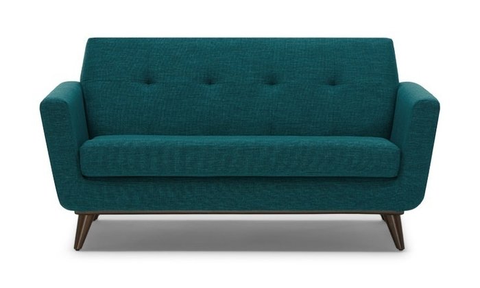 Прямой диван зеленого цвета