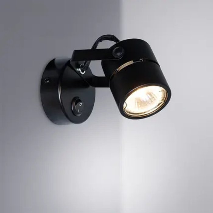 Спот Arte Lamp MIZAR A1311AP-1BK - купить Накладные споты по цене 760 Спот Arte Lamp MIZAR A1311AP-1BK - купить Накладные споты по цене 760